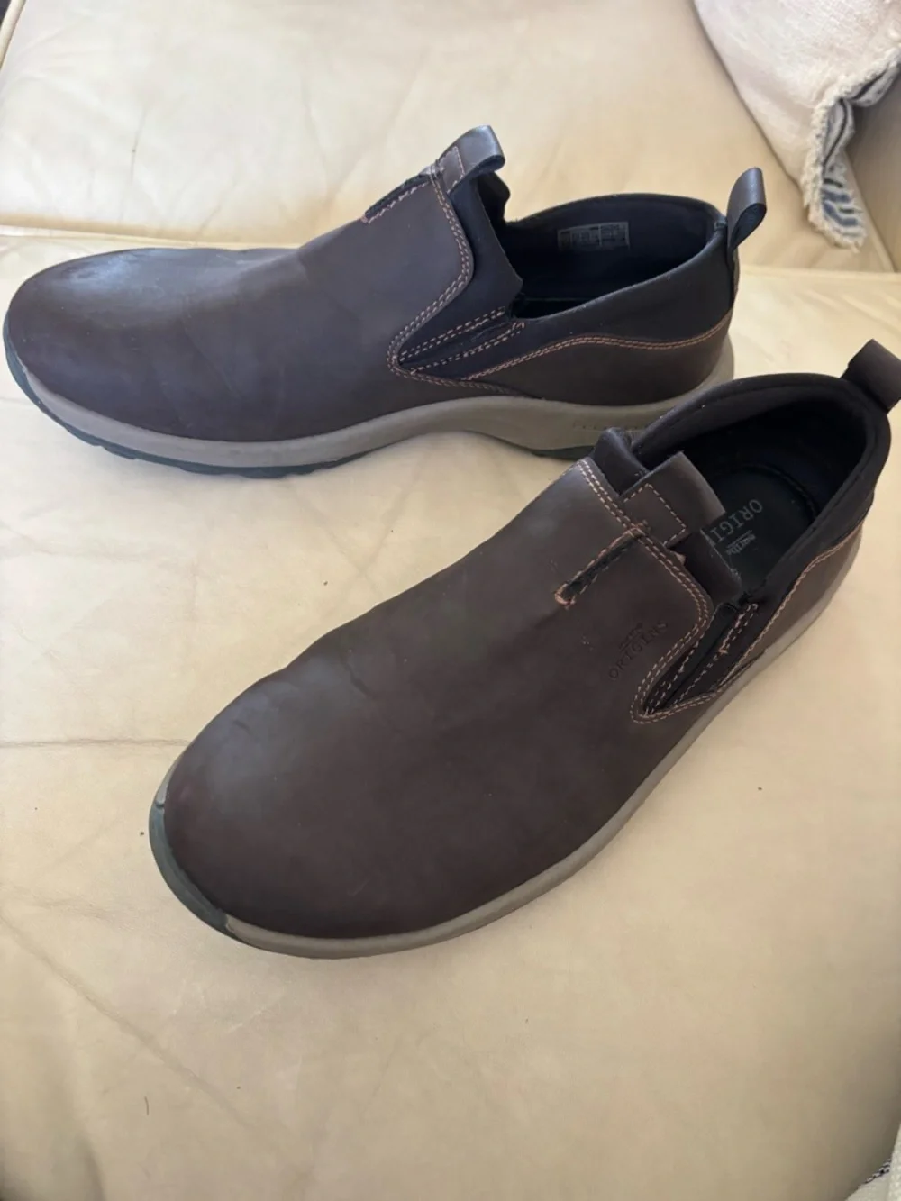 Earth Origins Danvers Brown Slip On Comfort Shoes Clogs Size 9.5